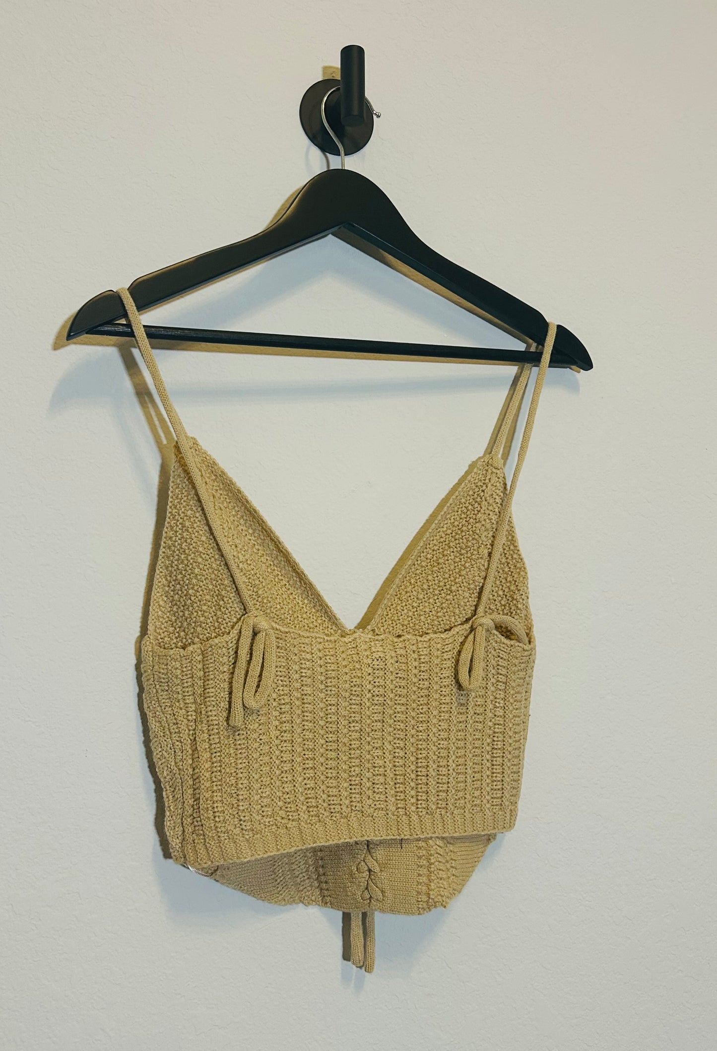 Hayleigh Lace-Up Crochet Tank