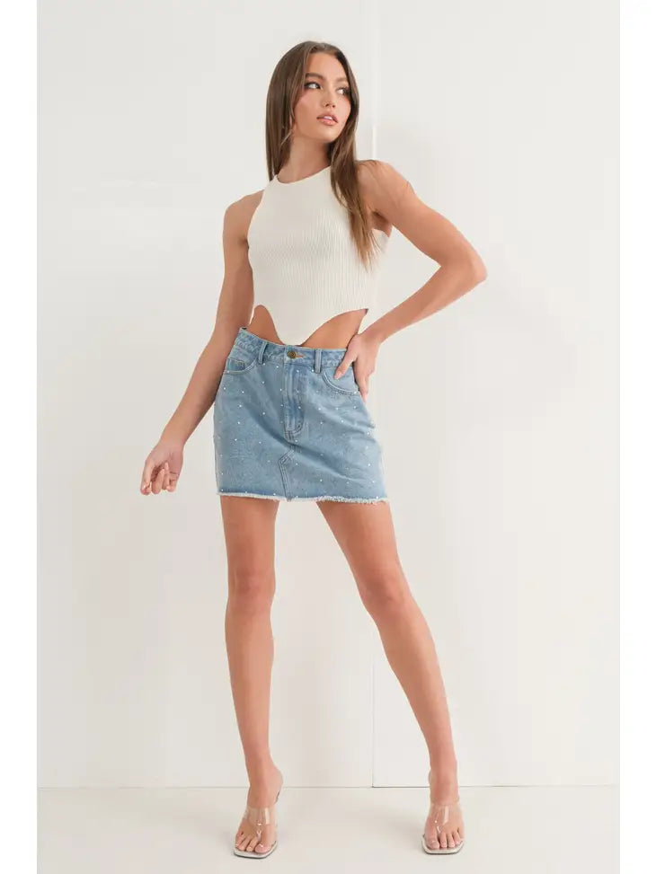 Alison Swirl Hem Tank