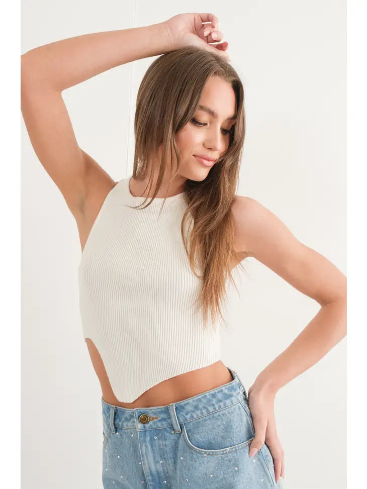 Alison Swirl Hem Tank